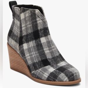 TOMS Clare Wedge Bootie, Size 7.5